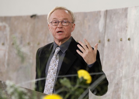 Israeli Writer David Grossmann Delivers a Speech After He was Presented with the Peace Prize of the German Book Trade in the Paulskirche in Frankfurt Germany 10 October 2010 Grossmann is Awarded the Peace Prize of the German Book Trade For His Books 'Demonstrating That the Violence and Hatred in the Middle East Can Be Overcome Only by Listening and Using the Power of the Word ' According to the Jury Germany Frankfurt Am Main