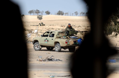 Libyan Rebel Fighter Mans Pickup Truck Editorial Stock Photo - Stock ...