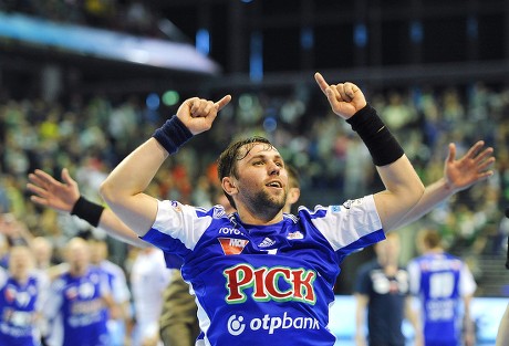 Szegeds Attila Vadkerti Celebrates After Final Editorial Stock Photo