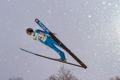 Norwegian Ski Jumper Anders Jacobsen Action Editorial Stock Photo ...