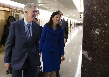 Supreme Court Nominee Judge Neil Gorsuch attends meetings on Capitol Hill, Washington, USA - 02 Feb 2017