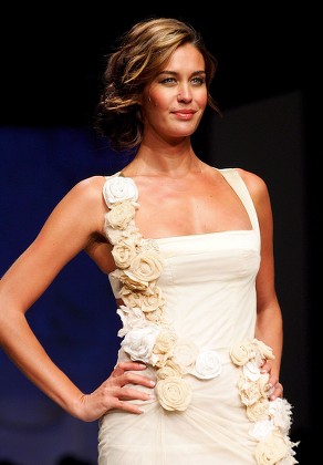 Model Megan Gale Wears Outfit By Editorial Stock Photo - Stock Image