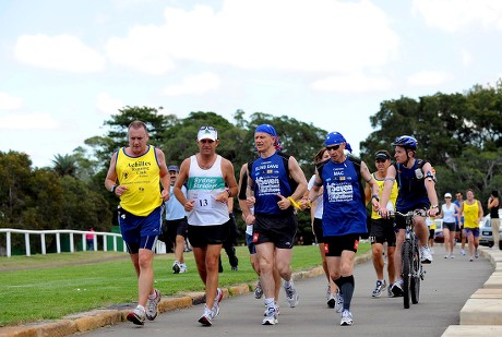 British Blind Marathon Runner Dave Heeley Editorial Stock Photo - Stock ...