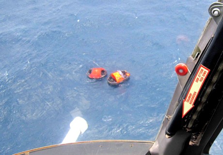 Aerial View People Inflatable Life Raft Editorial Stock Photo - Stock ...