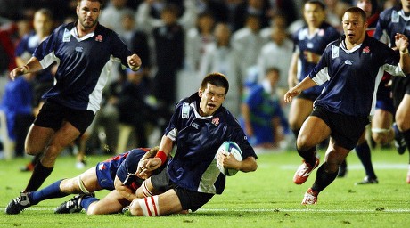 Japans Hajime Kiso C Tackled Ground Editorial Stock Photo Stock Image