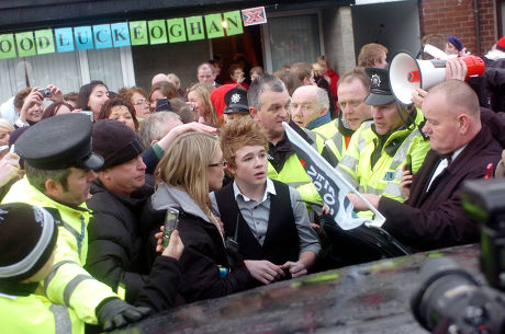 X-Factor finalist Eoghan Quigg outside his home in Dungiven, Northern Ireland - 08 Dec 2008