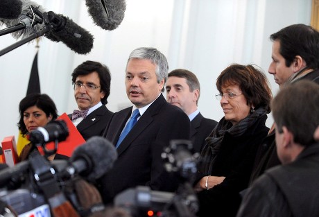 Belgium Politics Meeting French Speaking Party Chairmen - Nov 2008