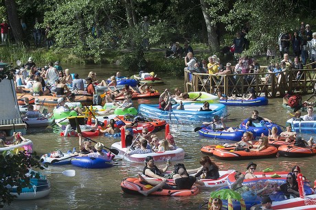 People Take Part Kaljakellunta Beer Floating Editorial Stock Photo - Stock  Image | Shutterstock