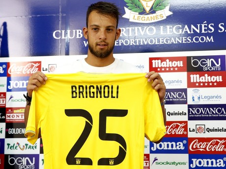Italian Goalkeeper Alberto Brignoli Poses Media Editorial Stock Photo