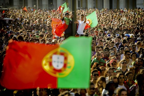 Supporters Portugal Before Start Public Viewing Editorial Stock Photo ...