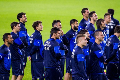 Italian National Soccer Team Players Gather Editorial Stock Photo ...