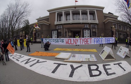 Poland China Tibet Protest - Mar 2008