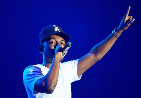 Us Rapper Kendrick Lamar (kendrick Lamar Duckworth) Performs on Stage During the First Day of the Heineken Open'er Festival in Gdynia Poland 03 July 2013 the 12th Edition of the Festival Runs Form 3-6 July 2013 Poland Gdynia