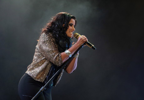 Canadian Musician Nelly Furtado Performs Onstage Editorial Stock Photo