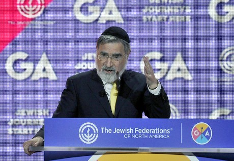Lord Rabbi Jonathan Sacks Speaks at JFNA General Assembly, Washington, USA - 13 Nov 2016