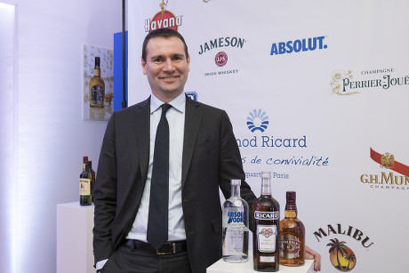 Alexandre Ricard, Pernod Ricard CEO present's half year results, Paris, France - 09 Feb 2017