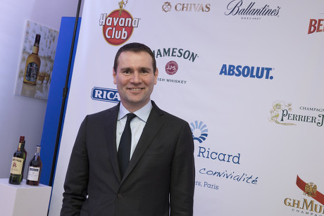 Alexandre Ricard, Pernod Ricard CEO present's half year results, Paris, France - 09 Feb 2017