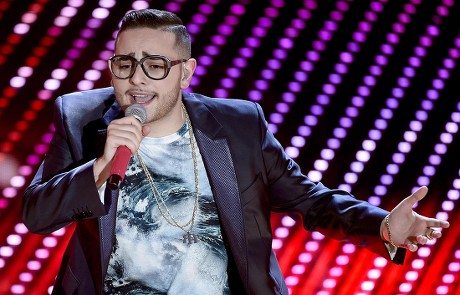 Italian Singer Rocco Hunt Performs On Editorial Stock Photo - Stock ...