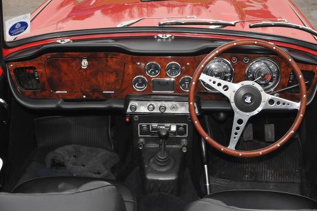 Dashboard Triumph Tr4 Car Editorial Stock Photo - Stock Image ...