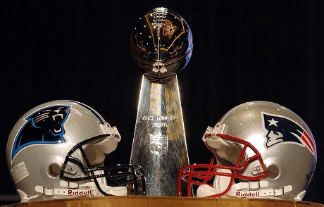 Vince Lombardi Trophy Nfl Flanked By Editorial Stock Photo - Stock Image