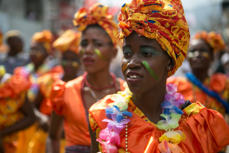 Haitian Dressed Costume Takes Part Haitian Editorial Stock Photo ...