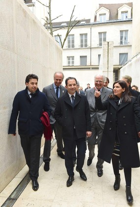 Benoit Hamon visits the Shoah memorial, Paris, France - 21 Feb 2017