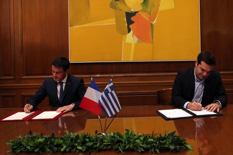 French Prime Minister Manuel Valls Visits Athens - Jun 2016