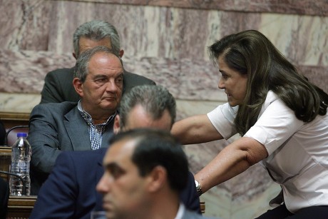 Greece Antonis Samaras Talks in Parliament About Referendum - Jun 2015