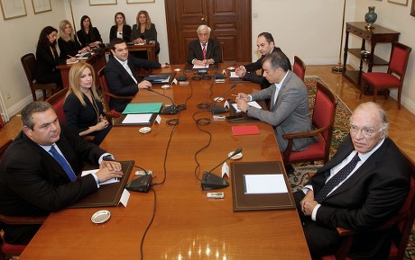 Greek Political Party Leaders Meeting in Athens - Nov 2015