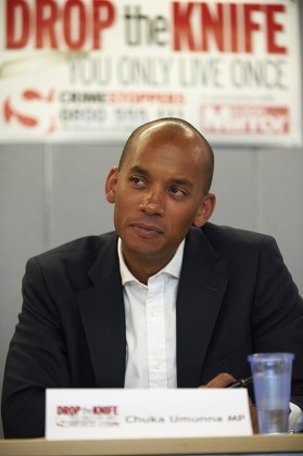 Chuka Umunna Mp Labour Knife Crime Editorial Stock Photo - Stock Image ...