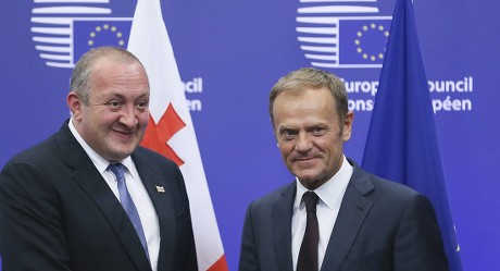 Belgium Eu Council Georgia President Visit - Jun 2016