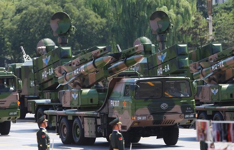 Antiaircraft Missile Launchers Move Through Tiananmen Editorial Stock ...