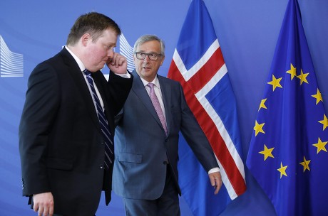 Belgium Eu Commission Iceland Prime Minister Meeting - Jul 2015