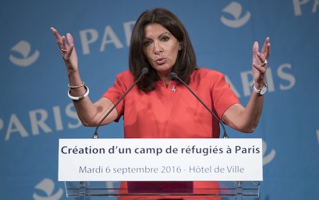 Mayor Paris Anne Hidalgo Gestures She Editorial Stock Photo - Stock ...