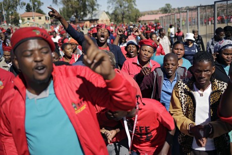 Supporters Economic Freedom Fighters Eff Arrive Editorial Stock Photo