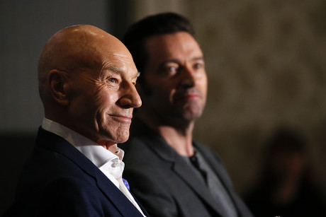 Hugh Jackman Patrick Stewart Editorial Stock Photo - Stock Image