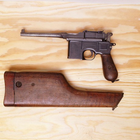 Mauser C96 Broomhandle Automatic Pistol Editorial Stock Photo - Stock ...