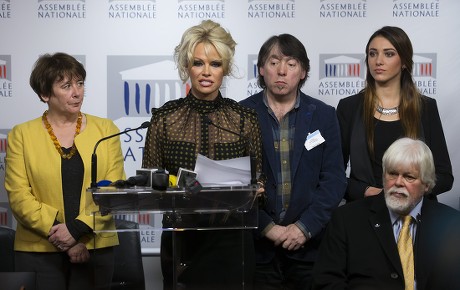 France Pamela Anderson Foie Gras Conference - Jan 2016