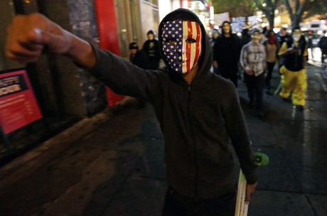 Protesters Wearing Mask He Marches Across Editorial Stock Photo - Stock ...