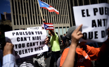 Usa New York Puerto Rico Protest - Aug 2015