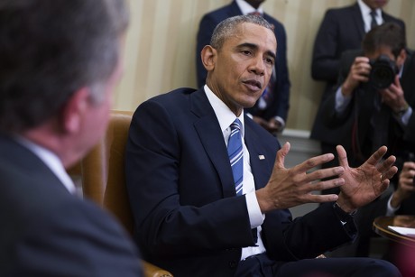 Us President Barack Obama King Jordan Editorial Stock Photo - Stock ...