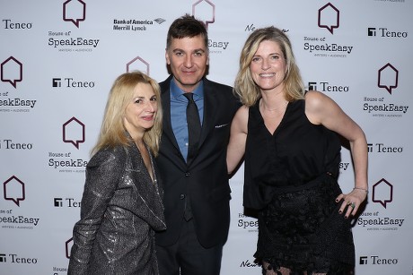 Marisa Acocella Marchetto, author, Euan Rellie, co-founder and Senior Managing Director of BDA and wife Lucy Sykes