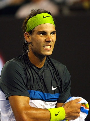 Nadal Of Spain Reacts During His Match Against Czech Republic's Rosol