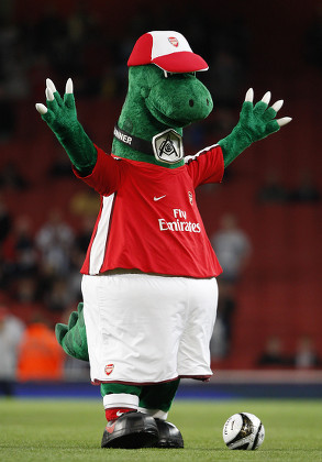 Arsenal Mascot Gunnersaurus Rex United Kingdom Editorial Stock Photo ...