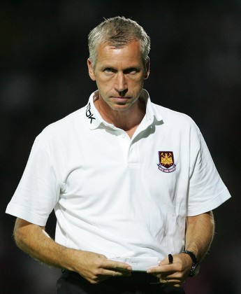 West Ham United Manager Alan Pardew Editorial Stock Photo - Stock Image