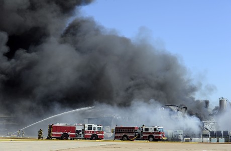 Smoke Comes Large Chemical Fire Magnablend Editorial Stock Photo ...