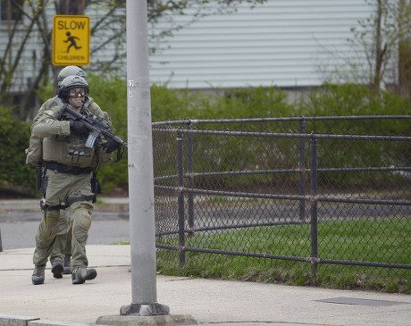 Fbi Swat Team Surrounds Home While Editorial Stock Photo - Stock Image ...