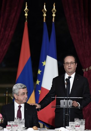 Armenian President in Paris, France - 08 Mar 2017