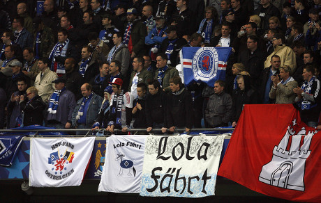 Hamburg Sv Fans Behind Their Banners Editorial Stock Photo - Stock ...