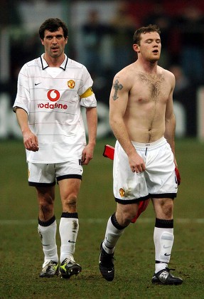 Manchester Uniteds Roy Keane Left Wayne Editorial Stock Photo - Stock